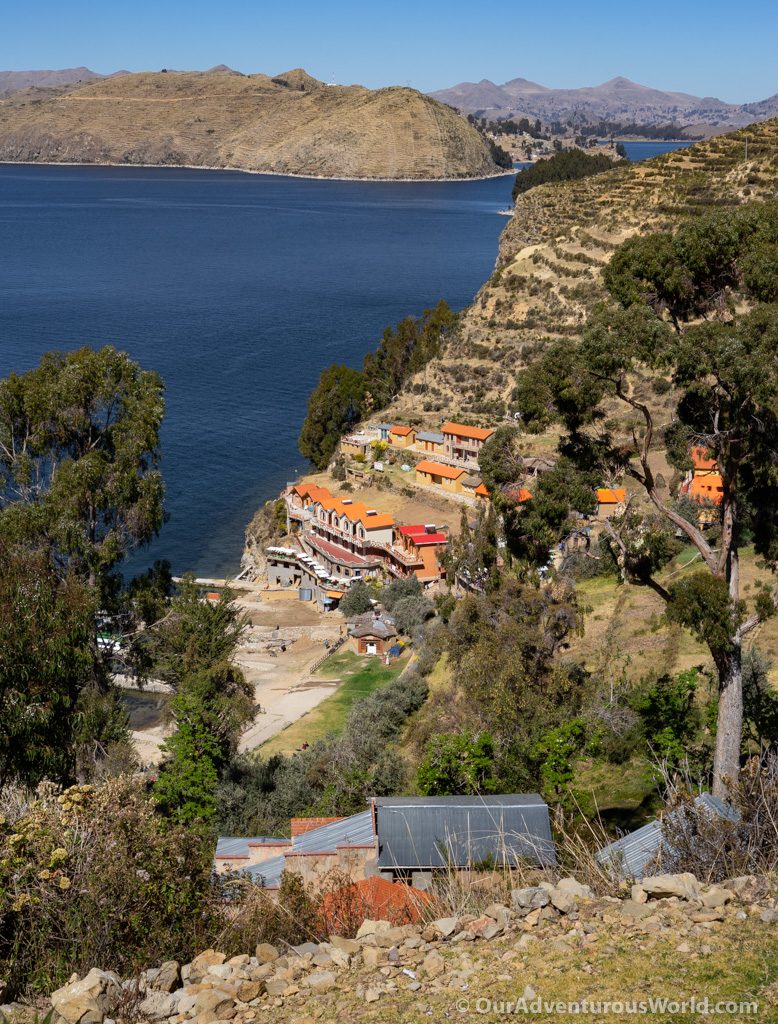 Looking down to Yumani port